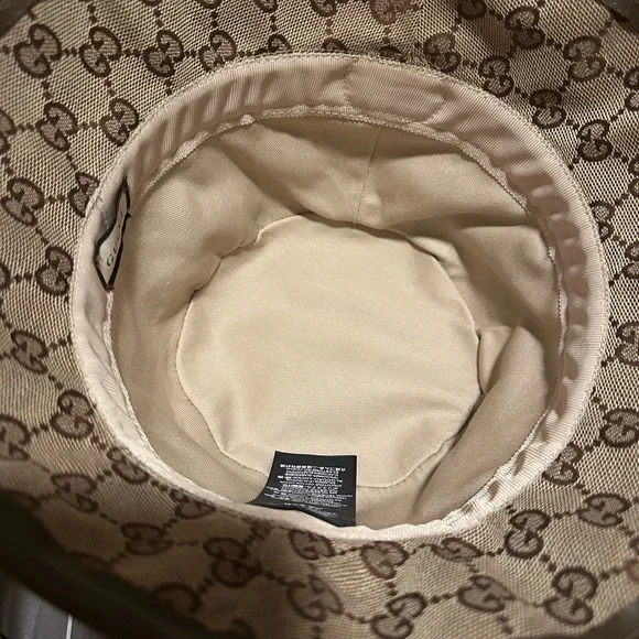 Gucci Tan GG Pattern Bucket Hat - Picture 7 of 10